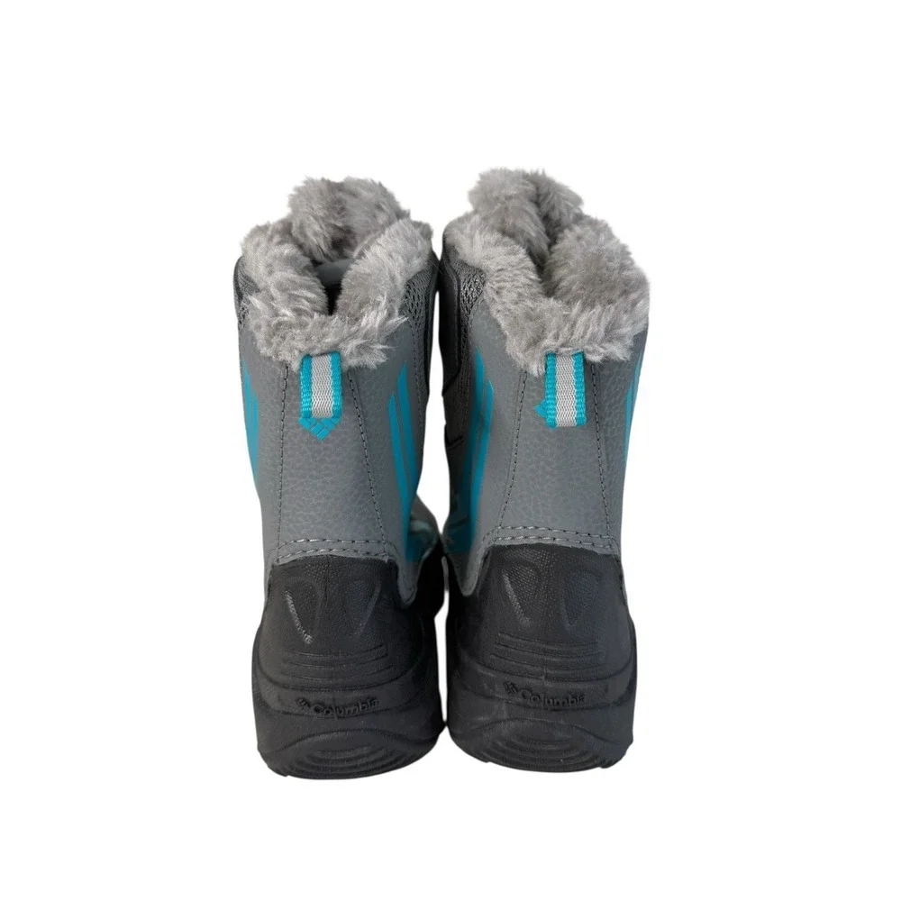 Columbia Youth Bugaboot Plus‎ IV Omni-Heat Boot- Gray/blue Boys Size 1Y No Box